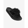 Vogue Damen-Strandslipper mit Plateau Pantoletten Damen Schwarz Größe 39