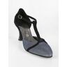 Top Dance Shoes Spitzer Frauen-Tanz-Scrpe Tanzschuhe Damen Blau Größe 37