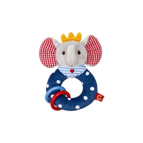 Coppenrath Verlag GmbH & Co.KG Coppenrath Ringrassel mit Klapperringen Elefant Spielsachen für Kinder Blau one size