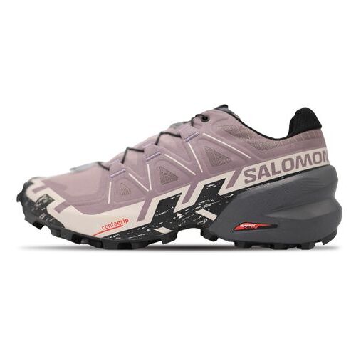 Salomon Speedcross 6 Wide Laufschuhe für Damen Moonscape / Black 41 1/3