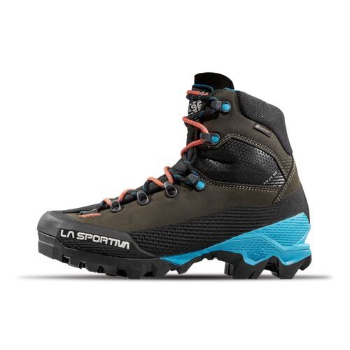 La Sportiva Aequilibrium Leather GTX Wanderschuhe für Damen Black / Hibiscus 41