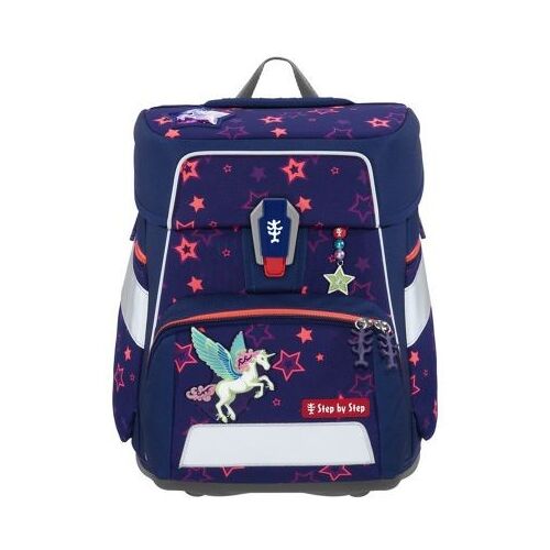 step by step Schulranzen-Set SPACE SHINE Schulranzen für Kinder Pegasus Night Nuala