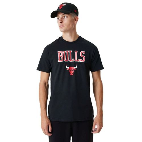 New Era Chicago Bulls Tee Shirts für Herren Schwarz XL