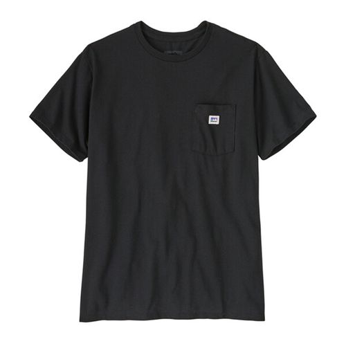 Patagonia Shop Sticker Pocket Responsibili-Tee Bekleidung Outdoor für Herren Black M