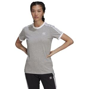 Adidas 3 Stripes T-Shirt   Shirts für Damen   Grau 38 Adidas 3 Stripes T-Shirt   Shirts für Damen   Grau 38