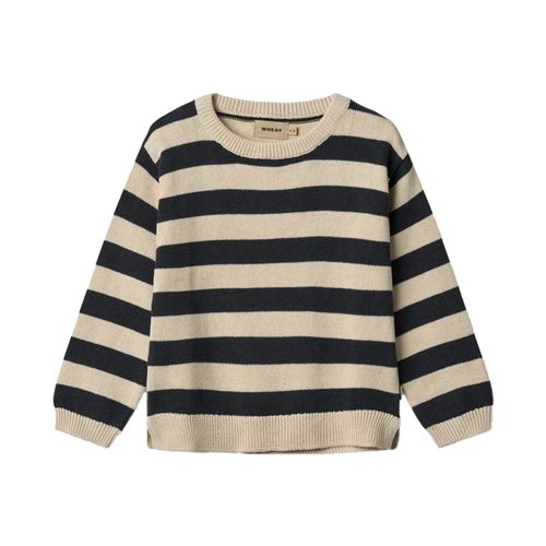 Wheat Knit Pullover Morgan Pullover für Kinder Navy Stripe 98