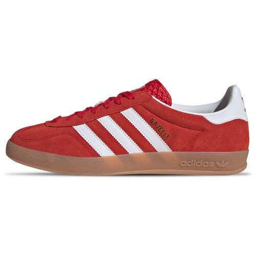 Adidas Gazelle Indoor Sneaker für Unisex Better Scarlet / White / Gum 40