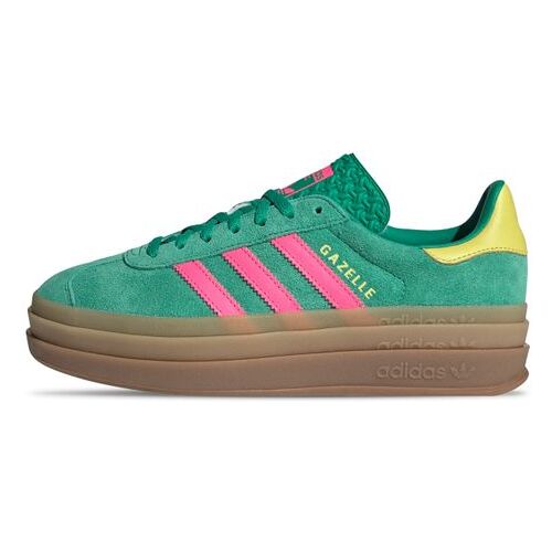 Adidas Gazelle Bold Sneaker für Damen Court Green / Lucid Pink / Pure Sulfur 41 1/3