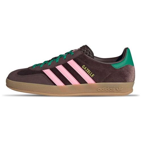Adidas Gazelle Indoor Sneaker für Damen Dark Brown / Glow Pink / Cour 40
