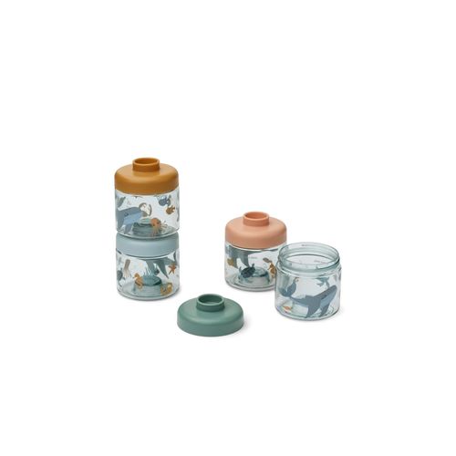 Liewood Dominique Baby Foodboxes Accessoires Kinder für Kinder Peach / Sea Shell one size