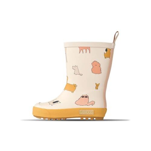 Liewood Mason Thermo Rainboot Gummistiefel für Kinder Cats And Dogs / Sandy 23