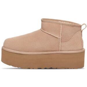 UGG Classic Ultra Mini Plateau Boots/Stiefeletten für Damen Beige 40 UGG Classic Ultra Mini Plateau Boots/Stiefeletten für Damen Beige 40