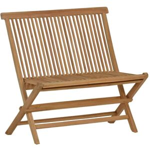 MiaMöbel Teak Bank/Klappbank 90cm Massivholz Teak Modern