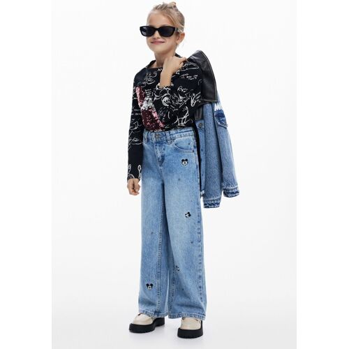 Desigual Wide Mickey™-Jeans - BLUE - female - Size: 13/14