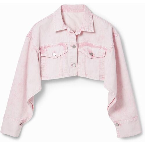 Desigual Gecroppte Jeansjacke Maitrepierre - RED - female - Size: S