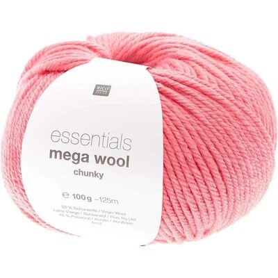 Rico Design Wolle Essentials Mega Wool chunky 100 g, Pink, Garn + Wolle, Pink, Rosa Rico Design Wolle Essentials Mega Wool chunky 100 g, Pink, Garn + Wolle, Pink, Rosa