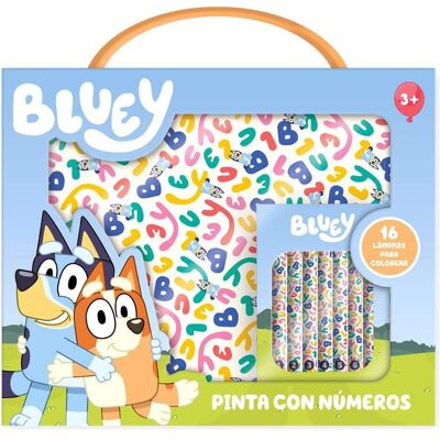 Moose Bluey paint with numbers briefcase Moose Bluey paint with numbers briefcase