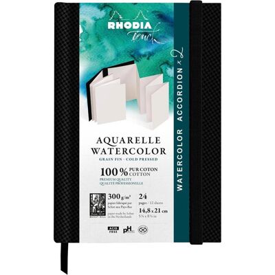 Rhodia, Bastelpapier, Touch Watercolor Akkordeon (300 g/m²) Rhodia, Bastelpapier, Touch Watercolor Akkordeon (300 g/m²)