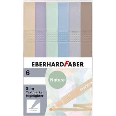 Eberhard Faber, Marker, Textmarkeretui 6ST Slim Natur Shades (6x) Eberhard Faber, Marker, Textmarkeretui 6ST Slim Natur Shades (6x)