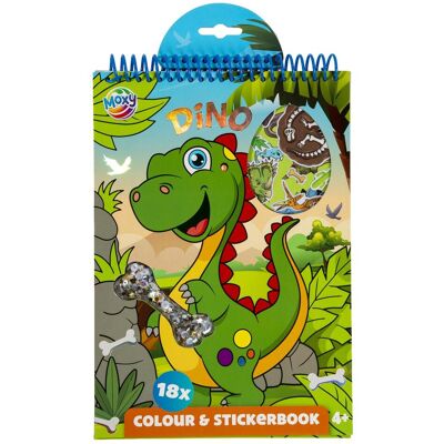 Grafix, Sticker, Moxy - Colouring & Stickerbook - Dino (1 Sticker) Grafix, Sticker, Moxy - Colouring & Stickerbook - Dino (1 Sticker)