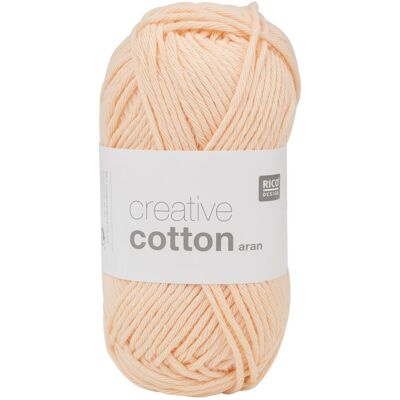 Rico Design Wolle Creative Cotton Aran 50 g, Puder, Garn + Wolle, Pink Rico Design Wolle Creative Cotton Aran 50 g, Puder, Garn + Wolle, Pink