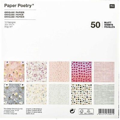 Rico Design, Bastelpapier, Origami,Crafted Nature.99001.78.49 Rico Design, Bastelpapier, Origami,Crafted Nature.99001.78.49