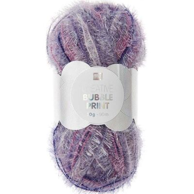 Rico Design Creative Bubble Print, Garn + Wolle, Violett Rico Design Creative Bubble Print, Garn + Wolle, Violett