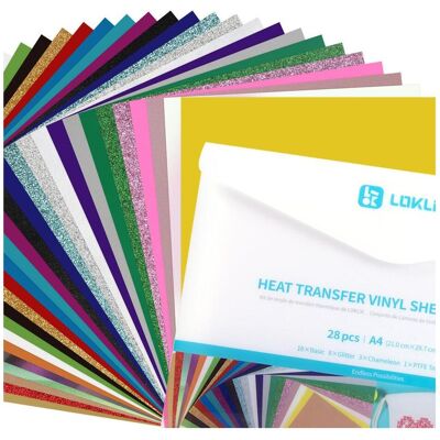Loklik, Bastelfolie, Heat Transfer Vinyl Material Bundle Loklik, Bastelfolie, Heat Transfer Vinyl Material Bundle