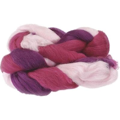 3x Heyda Filzwolle 3-Strang-Mix 50 g, Lila/Pink/Rosa 3x Heyda Filzwolle 3-Strang-Mix 50 g, Lila/Pink/Rosa