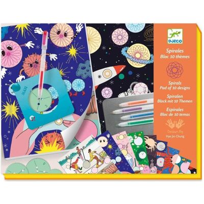 Djeco Spirals Kunstset - 10 Themen - Kindermalset Djeco Spirals Kunstset - 10 Themen - Kindermalset