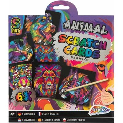 Grafix Rubbellose, 6St. - Tiere Grafix Rubbellose, 6St. - Tiere