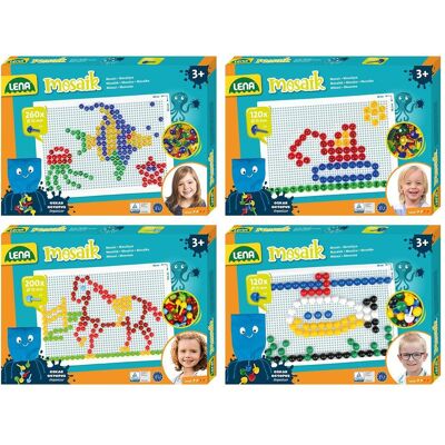 6x Lena Mosaik Set Sortiment, gross, Faltschachtel 6x Lena Mosaik Set Sortiment, gross, Faltschachtel