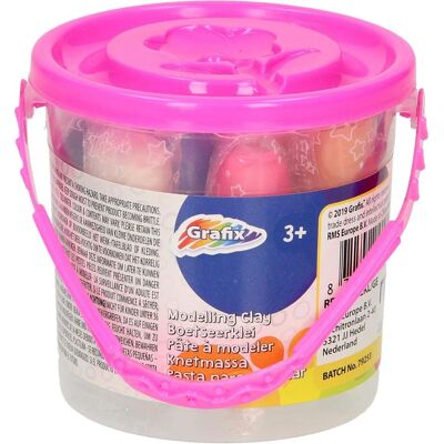 Grafix Eimer mit farbigem Ton, 12 Stück. Grafix Eimer mit farbigem Ton, 12 Stück.