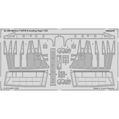 Eduard Meteor F.8/FR.9 landing flaps for Revell Eduard Meteor F.8/FR.9 landing flaps for Revell