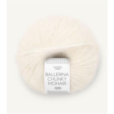 Sandnes Garn Ballerina Chunky Mohair, Garn + Wolle, Weiss Sandnes Garn Ballerina Chunky Mohair, Garn + Wolle, Weiss