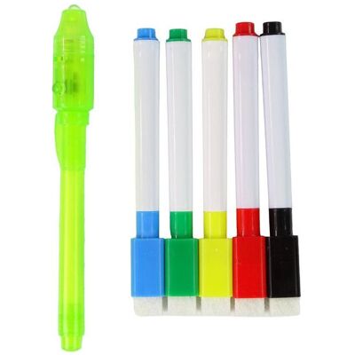 Lean Toys Glowing Paint 2in1 magnetisches Zeichenbrett Lean Toys Glowing Paint 2in1 magnetisches Zeichenbrett