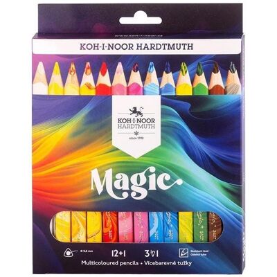 Koh-i-Noor, Malstifte, Magic Trio Buntstifte 12+1 Farben (12x) Koh-i-Noor, Malstifte, Magic Trio Buntstifte 12+1 Farben (12x)
