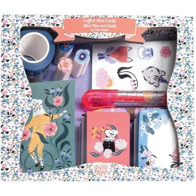 Djeco Mini Cecilie Rose/Violett Schreibwaren-Set - Schreibwaren Djeco Mini Cecilie Rose/Violett Schreibwaren-Set - Schreibwaren