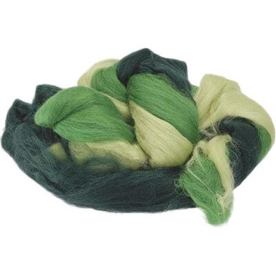 3x Heyda Filzwolle 3-Strang-Mix 50 g, Grün/Hellgrün 3x Heyda Filzwolle 3-Strang-Mix 50 g, Grün/Hellgrün