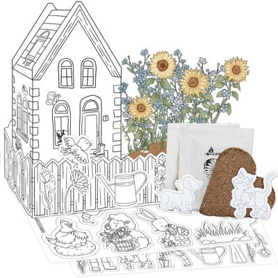 Papierdrachen DIY-Anzuchtset Frühlingsgarten zum Bemalen Papierdrachen DIY-Anzuchtset Frühlingsgarten zum Bemalen