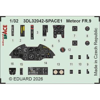 Eduard Meteor FR.9 1/32 for Revell Eduard Meteor FR.9 1/32 for Revell