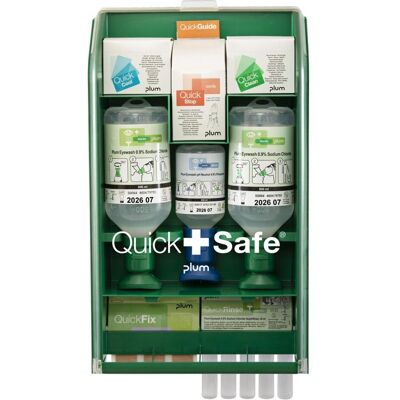 Plum QuickSafe Erste-Hilfe-Station Komplett, Staubgeschützt Plum QuickSafe Erste-Hilfe-Station Komplett, Staubgeschützt