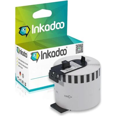 Inkadoo, Schreibmaschine Zubehör, Kompatibel zu Brother DK22205 enthält 10x Farbband Inkadoo, Schreibmaschine Zubehör, Kompatibel zu Brother DK22205 enthält 10x Farbband