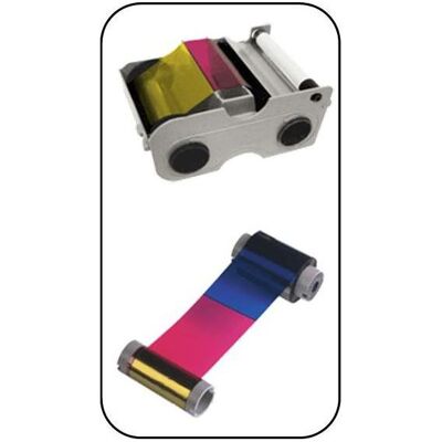 Evolis, Beschriftungsband, R6F003EAA (10 cm, Gelb, Schwarz) Evolis, Beschriftungsband, R6F003EAA (10 cm, Gelb, Schwarz)