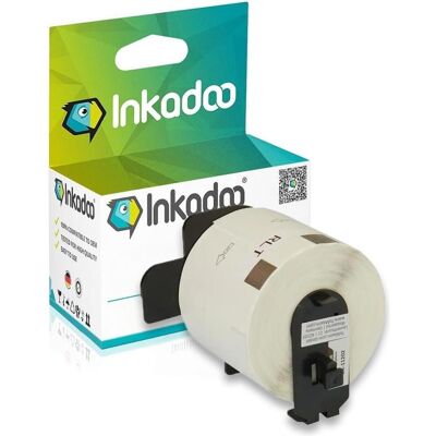 Inkadoo, Schreibmaschine Zubehör, Kompatibel zu Brother DK-11202 enthält 10x Farbband Inkadoo, Schreibmaschine Zubehör, Kompatibel zu Brother DK-11202 enthält 10x Farbband