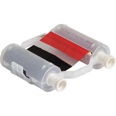 Brady, Etikettenrolle, B30-R10000-KR-16, Farbband, Schwarz und Rot, 110mm x 60,9m, 400mm Farbfeldlnge, fr BBP35/3 (110 mm) Brady, Etikettenrolle, B30-R10000-KR-16, Farbband, Schwarz und Rot, 110mm x 60,9m, 400mm Farbfeldlnge, fr BBP35/3 (110 mm)