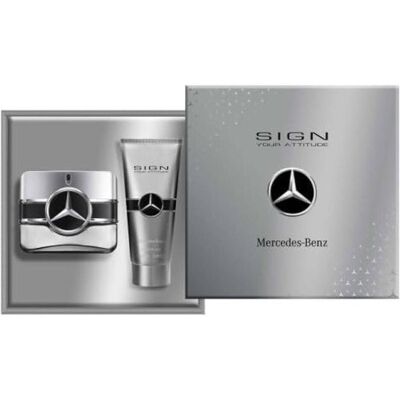 Mercedes-Benz, Beauty Geschenkset, Sign Your Attitude for Men 2 Piece Gift Set 3.4oz EDP Spray 2.6oz Shower Gel (Parfum Set) Mercedes-Benz, Beauty Geschenkset, Sign Your Attitude for Men 2 Piece Gift Set 3.4oz EDP Spray 2.6oz Shower Gel (Parfum Set)