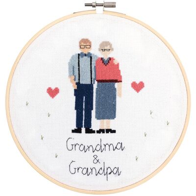 Rico Design Großeltern Kreuzstich-Set - Personalisierung Rico Design Großeltern Kreuzstich-Set - Personalisierung