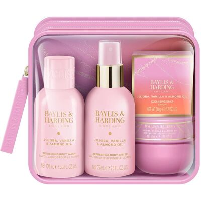 Baylis & Harding, Beauty Geschenkset, Jojoba-, Vanille- und Mandelöl Geschenkset 4-tlg (Körperpflegeset) Baylis & Harding, Beauty Geschenkset, Jojoba-, Vanille- und Mandelöl Geschenkset 4-tlg (Körperpflegeset)