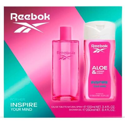 Reebok, Beauty Geschenkset, Women inspire cologne set 100 ml + gel 250 ml (Parfum Set) Reebok, Beauty Geschenkset, Women inspire cologne set 100 ml + gel 250 ml (Parfum Set)